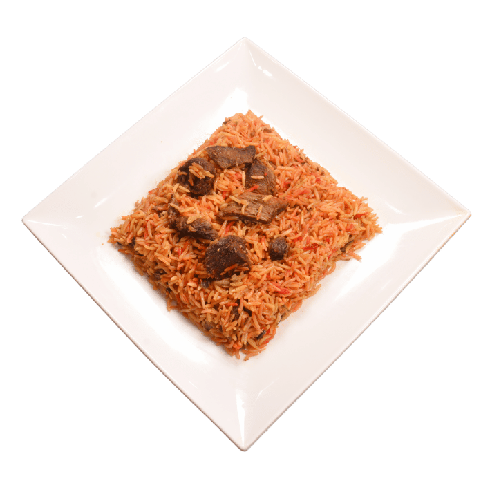 Spicy Beef Biryani Dish